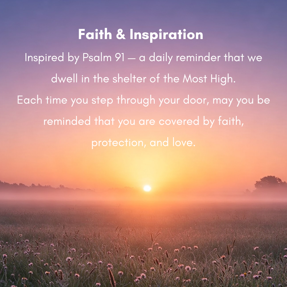 Psalm 91 “We Are Covered” Christian Doormat – A Gift of Faith & Protection