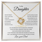 To My Daughter | Never Forget I Love You | Love Knot Necklace