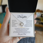 To My Daughter | Never Forget I Love You | Love Knot Necklace
