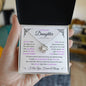 Daughter ~ Always Here In Your Heart ~ Love Knot Necklace