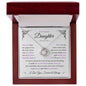 Daughter ~ Always Here In Your Heart ~ Love Knot Necklace