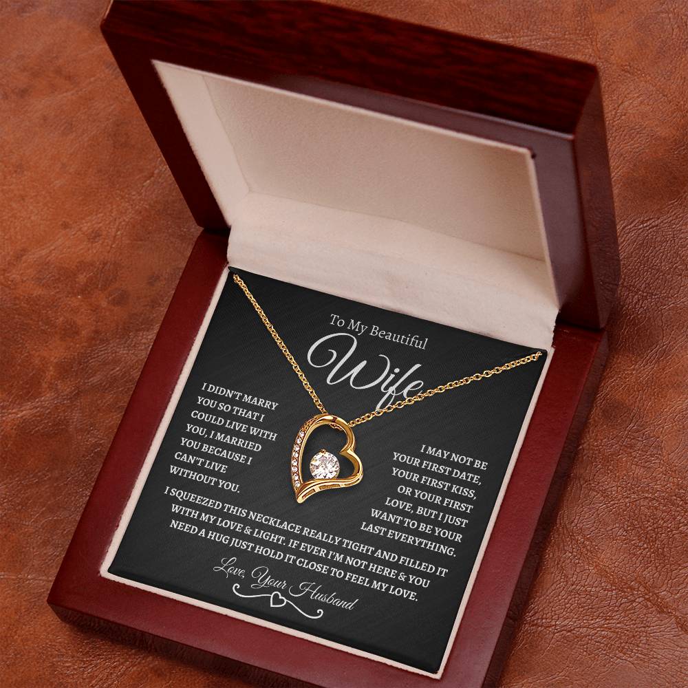 To My Beautiful Wife | Forever Love Necklace - ChalkBW