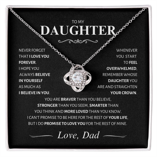 Daughter Necklace; Love, Dad