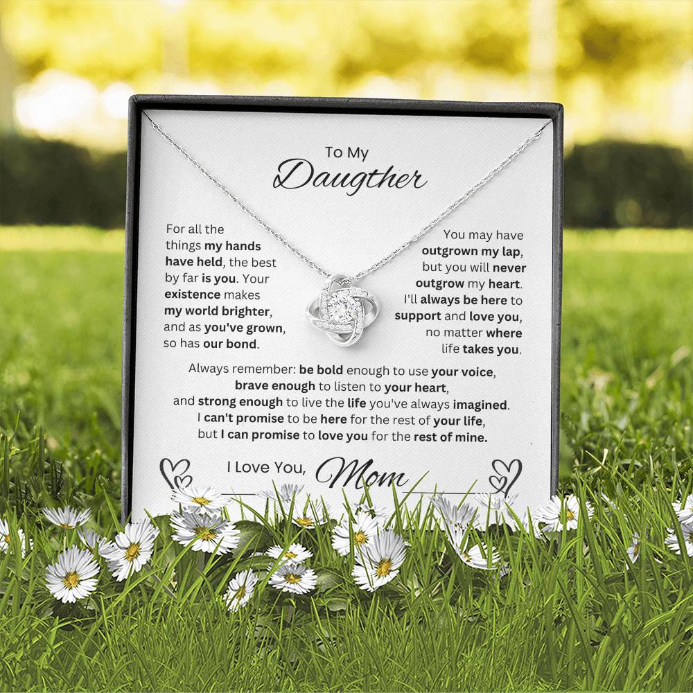 To My Daughter, you will Never Outgrown My Heart, Love Mom
