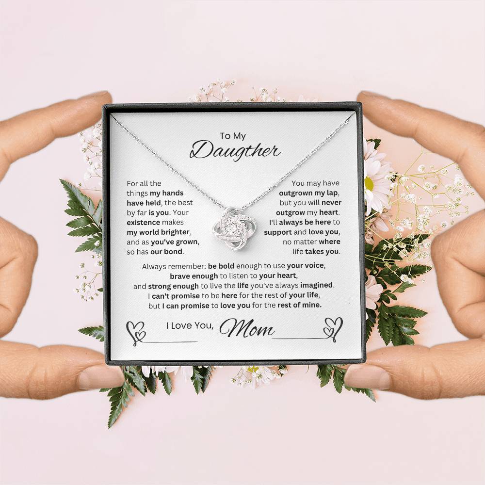 To My Daughter, you will Never Outgrown My Heart, Love Mom