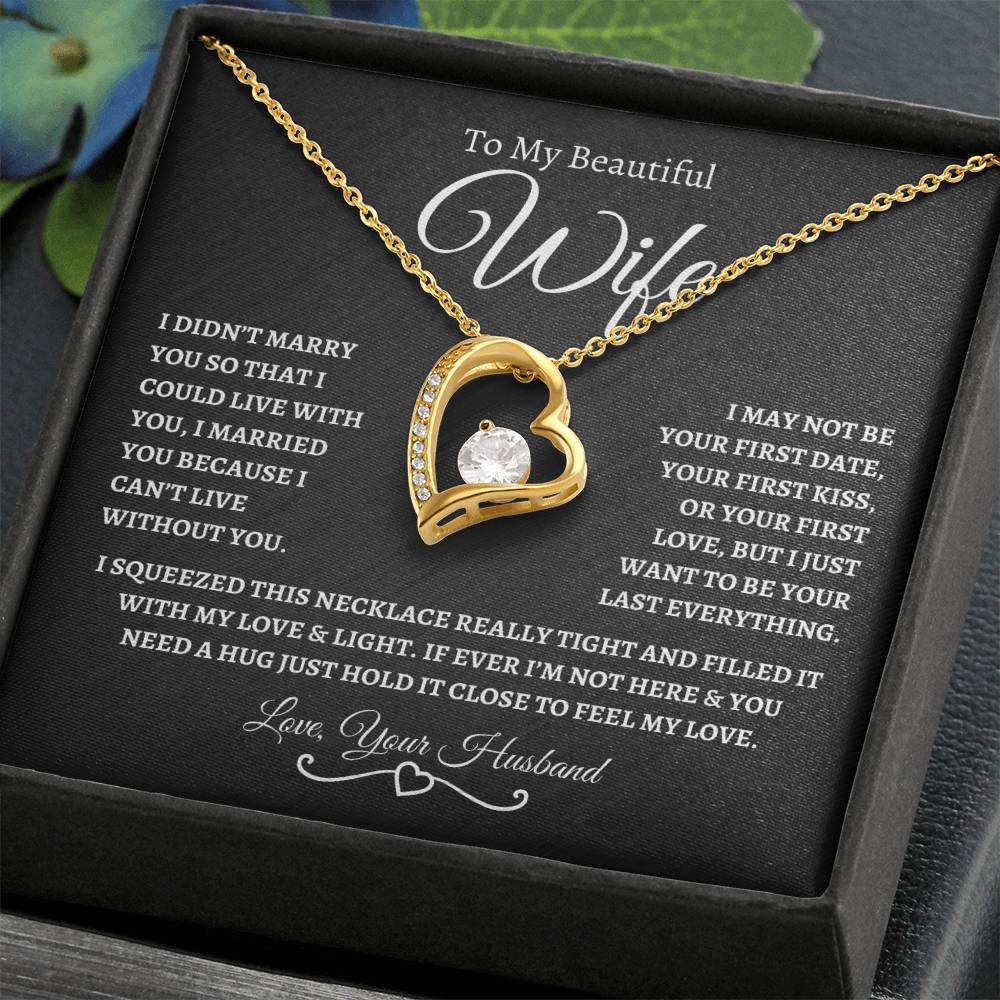 To My Beautiful Wife | Forever Love Necklace - ChalkBW